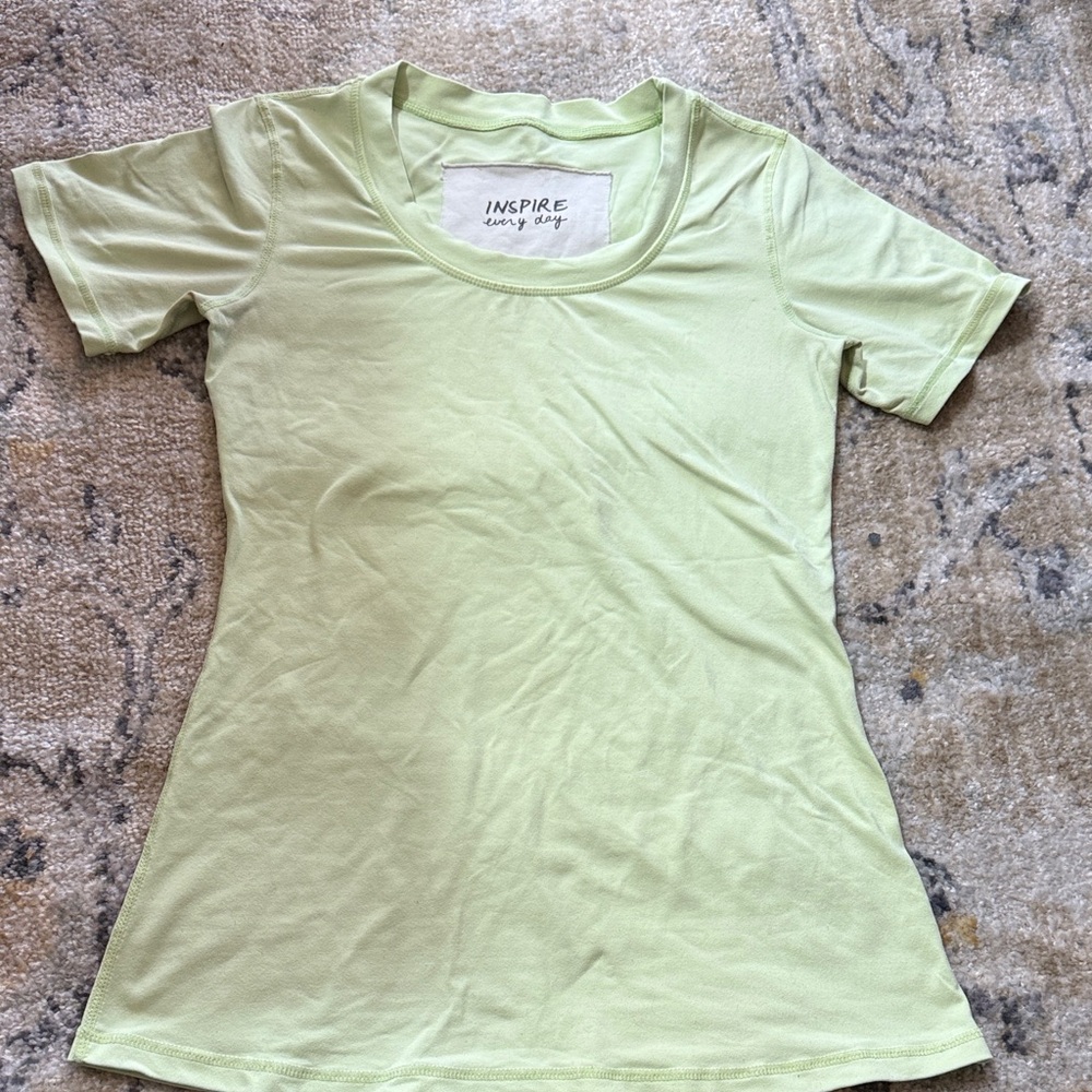 lululemon athletica Light Green Short Sleeve Tee